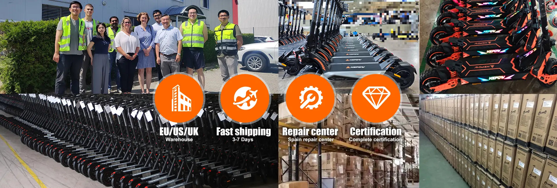 Kepow brand scooter factory production